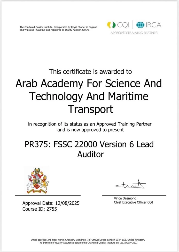 FSSC 22000 certificate