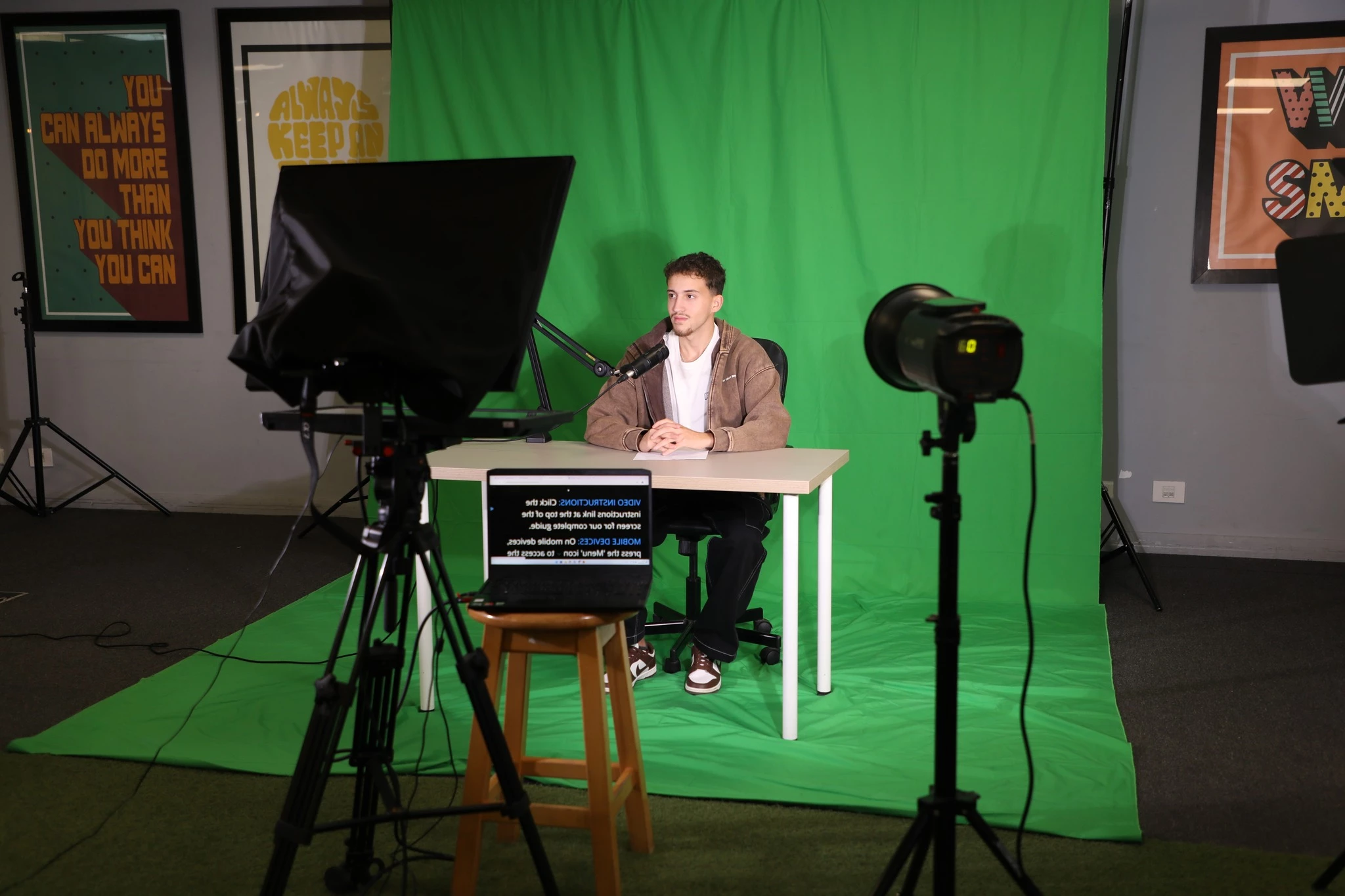 RTV Production Students Master the Art of Arabic Announcing in a Dynamic On-Camera Workshop7