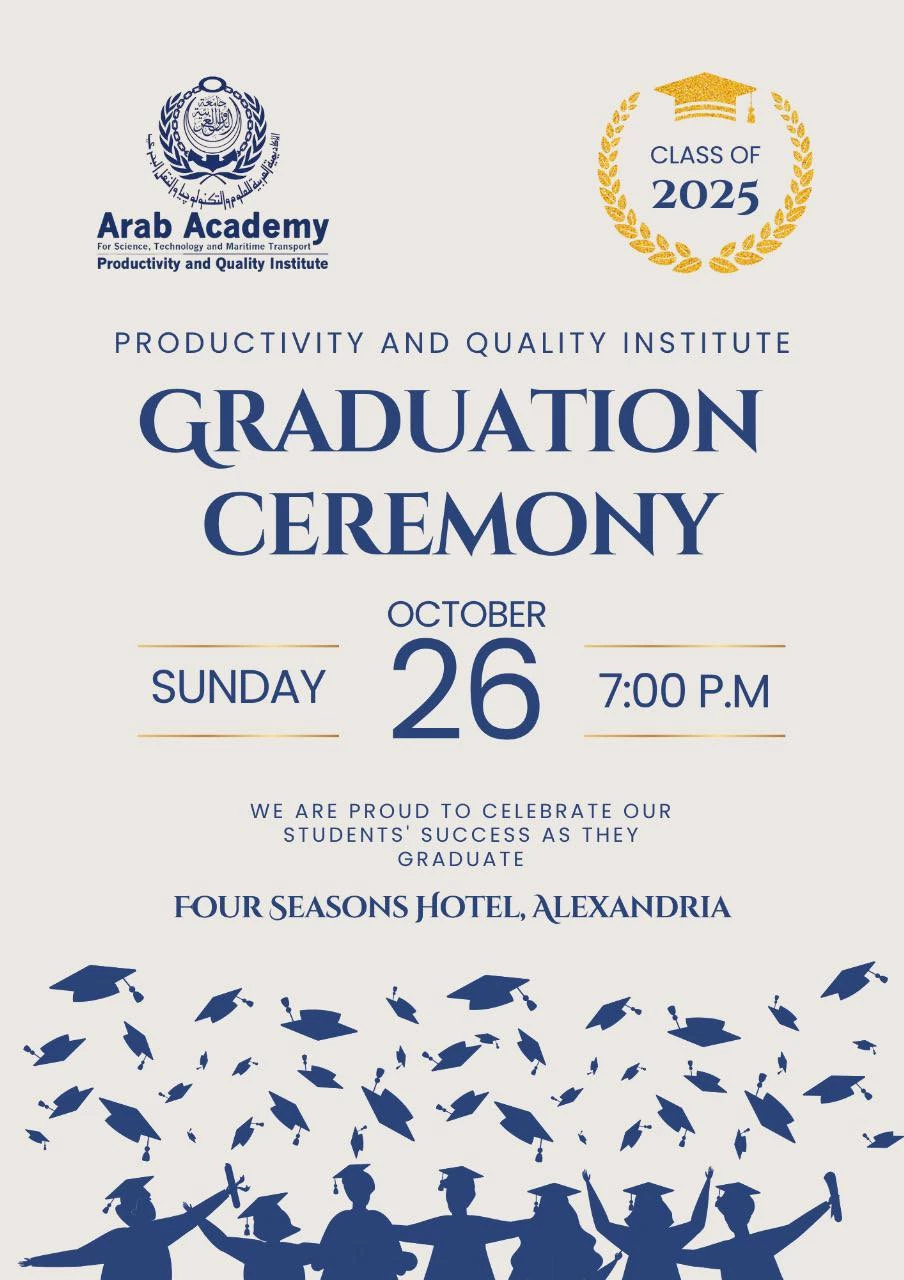 PQI graduation ceremony invitation