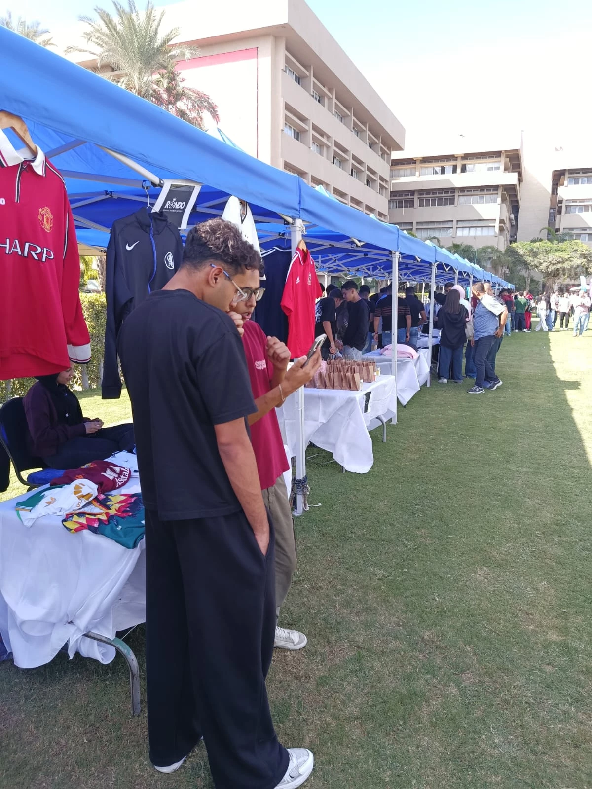 On Monday, November 11, 2025, the Cultural and Social Activities Department of Abu Qir organized a bazaar for academy students at the main campus, with the participation of more than 35 emerging projects by students from various faculties in support of entrepreneurship and innovation.17