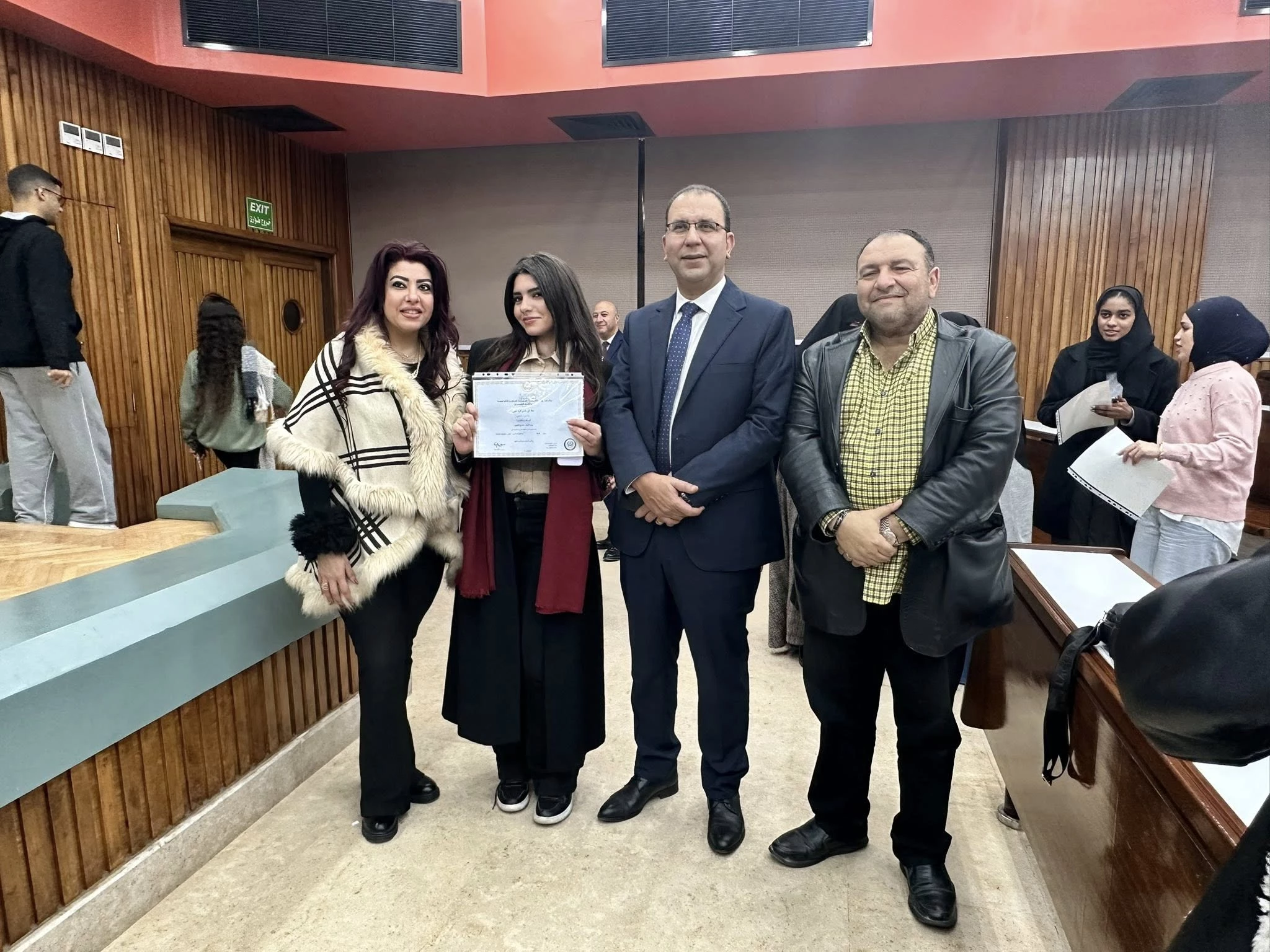 The Cultural and Social Activities Department in Abu Qir organized a ceremony to honor outstanding students at the College of Management and Technology as part of the end-of-year celebrations and the start of the new year on December 30, 2025.18