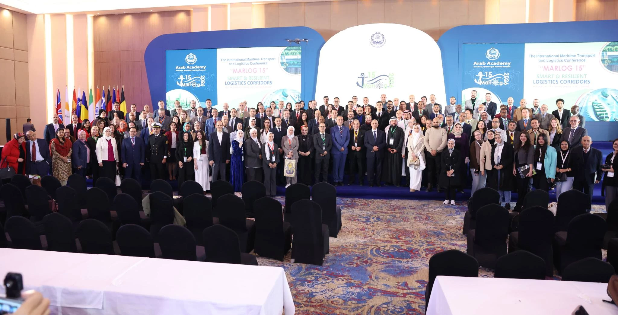 اختتام أعمال المؤتمر الدولي للنقل البحري واللوجستيات 