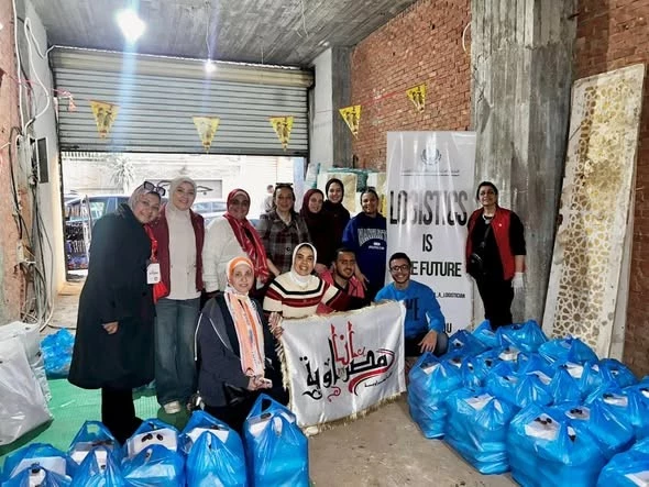 total of 210 Iftar meals were distributed to families in the Abu Suleiman district