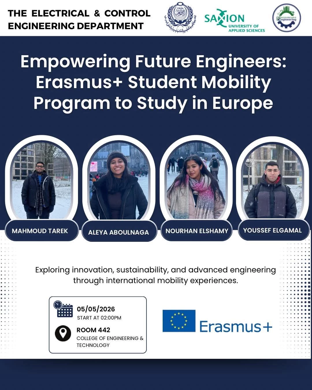 Empowering Future Engineers: Erasmus + Student Mobility Program to Study in Europe poster
