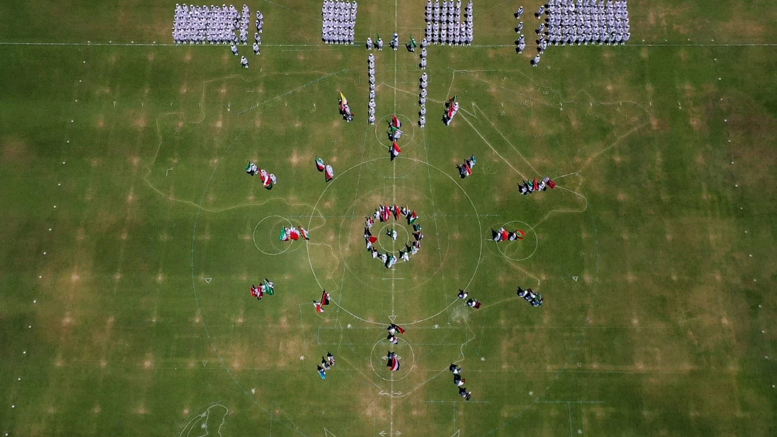The graduation ceremony of its 105th class; a human tableau that draws the borders of the nation with one heart3