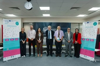 AASTMT and Alexandria Business Association representatives at the SPEEDUP Hub at Alamein Campus
