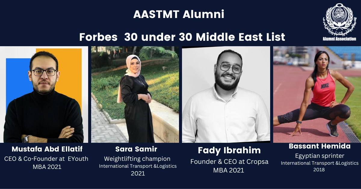 AASTMT Alumni Forbes Middle East 30 U30