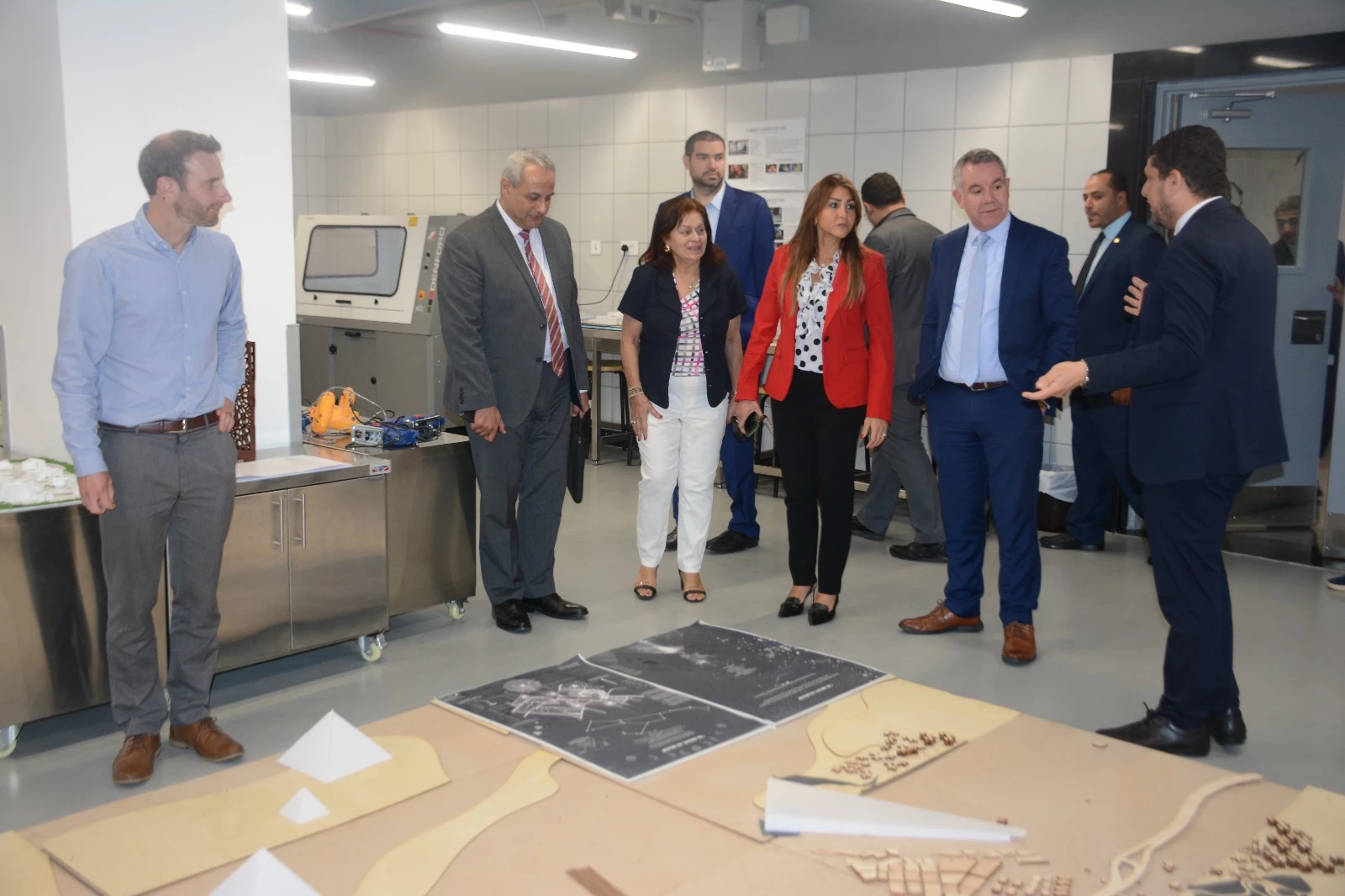 The Arab Academy for Science, Technology, and Maritime Transport (AASTMT) at Smart Village Campus welcomed a delegation from the University of Central Lancashire (UCLan)9