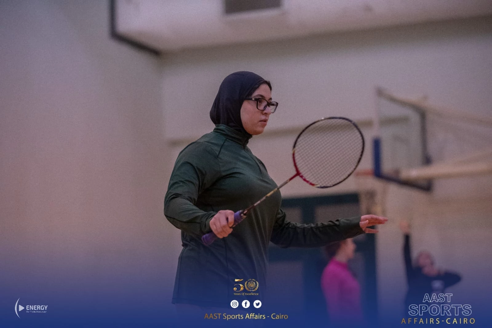 The national team of the Academy in Cairo for badminton is crowned the champion of the student championship and the runner-up of the student championship of the fifth sector of private universities3