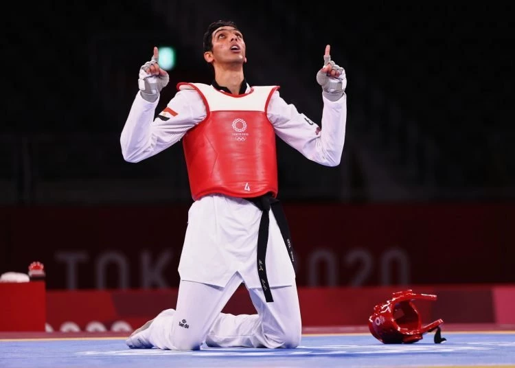 The star of the national taekwondo team, the Olympic champion, the son of the Academy, Saif Hussein Sharif Hussein Issa, was crowned with the silver medal at the African Games held in Ghana