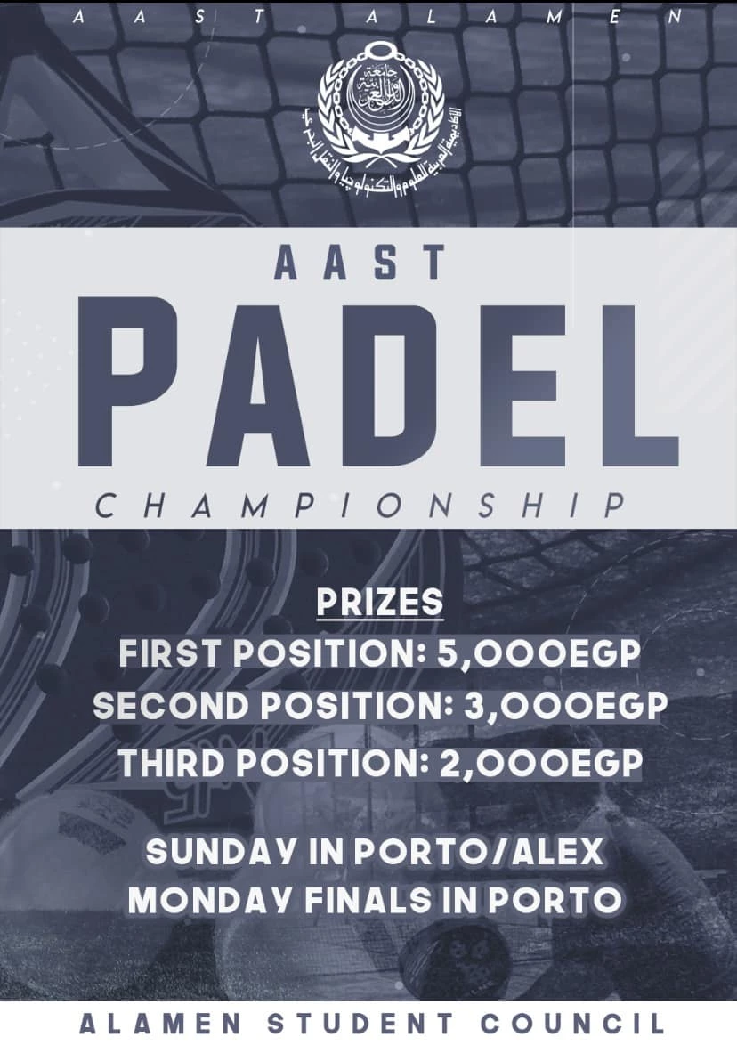 Announcement of the padel championship for the Alamein branch