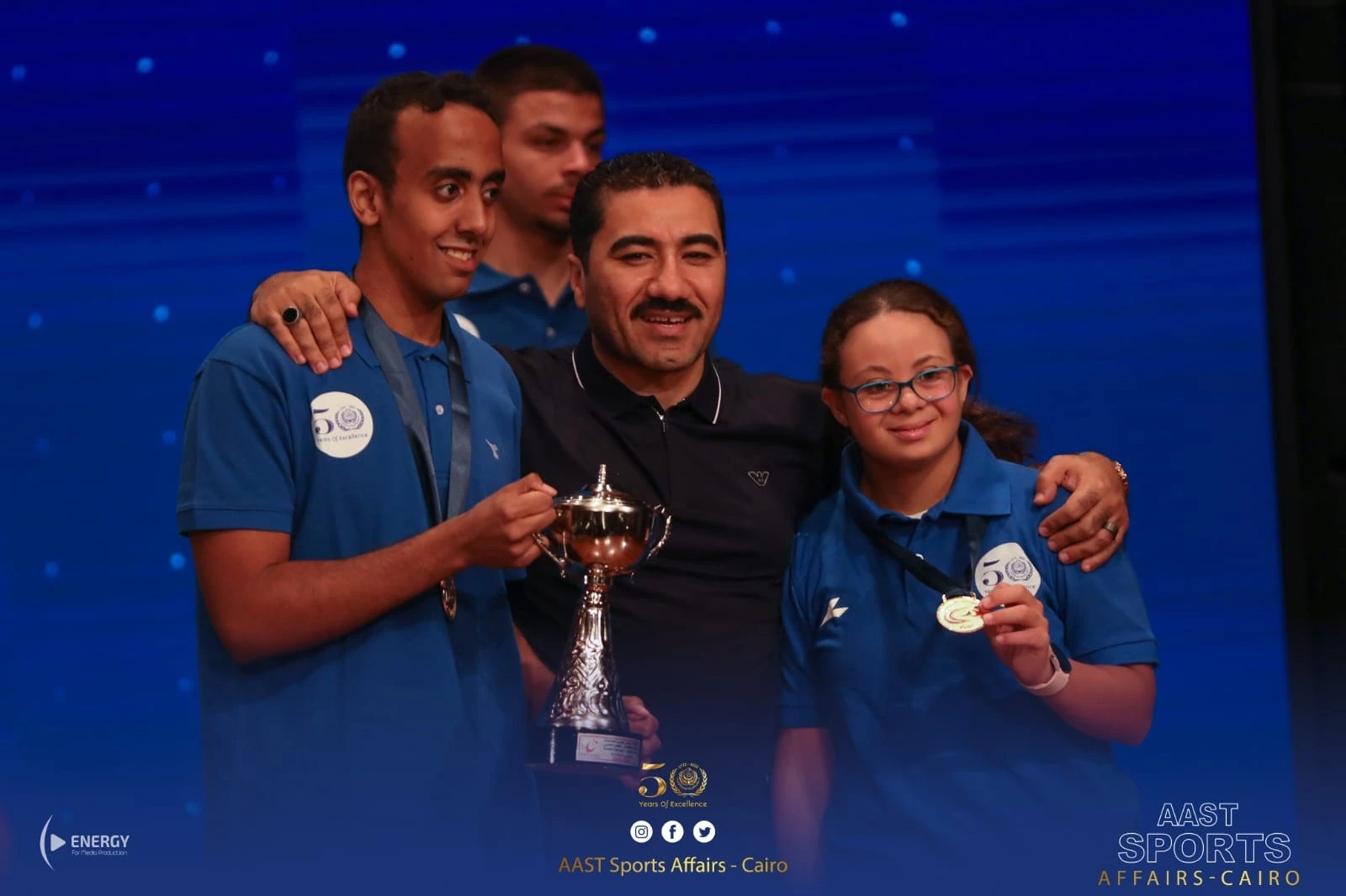 The Academy in Cairo achieves the Shield of the best participation for people of determination in the championship of the fifth sector of private universities for the academic year 2023-20244