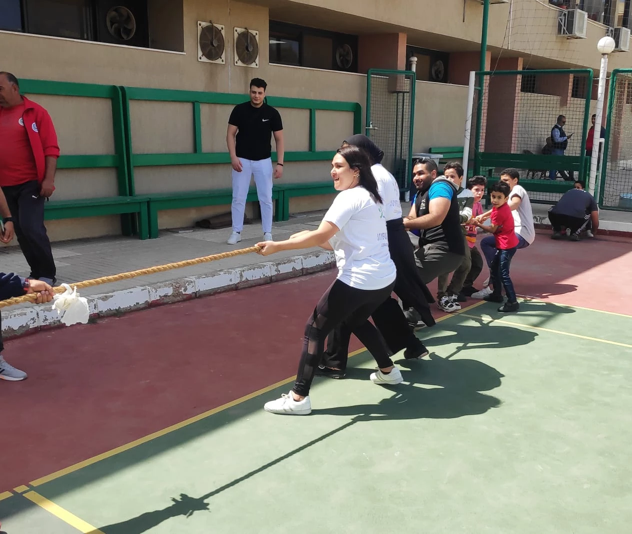 A sports day for orphans inside the Academy in the main branch