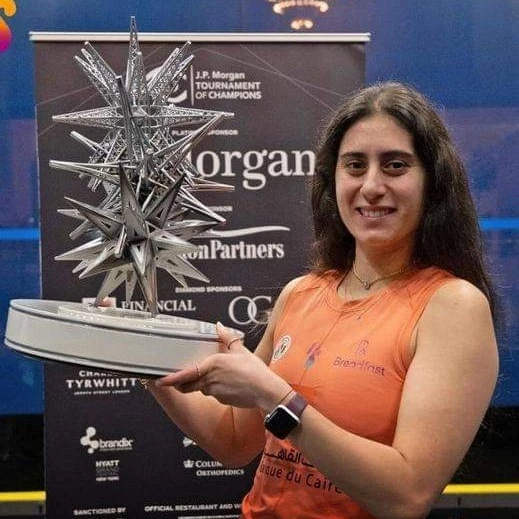 Champion Nour El Sherbini tops the women's squash world ranking for the 11th month in a row