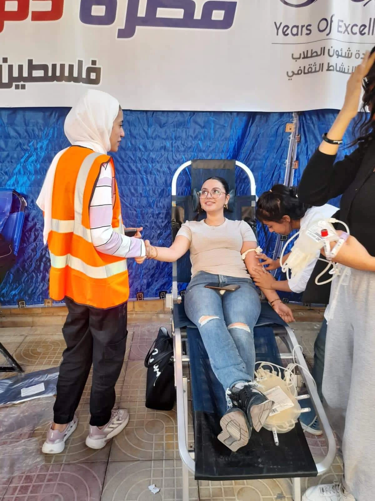 The Department of Cultural and Social Activity in Miami organized a blood donation campaign in support of our brothers in Gaza for three days on: 10/30/20238