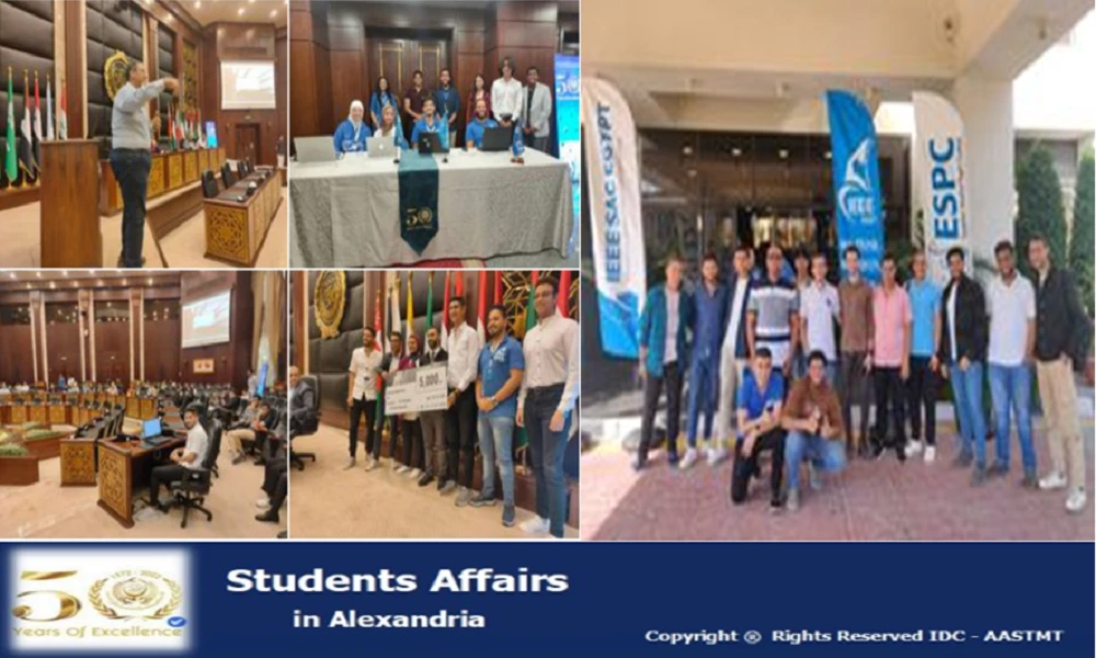 IEEE AAST students organized the first scientific research competition for university students in Egypt on: 11/10/20235