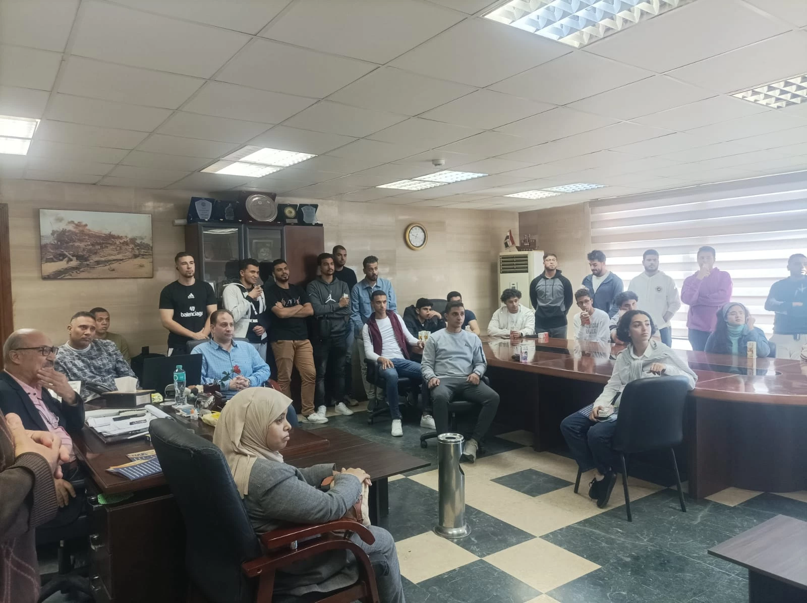 The Department of cultural and social activity of Babikir organized a scientific trip in cooperation with the Department of engineering, marine and platforms to visit the port of Safaga in Hurghada from 23 - 25/11/2023.4