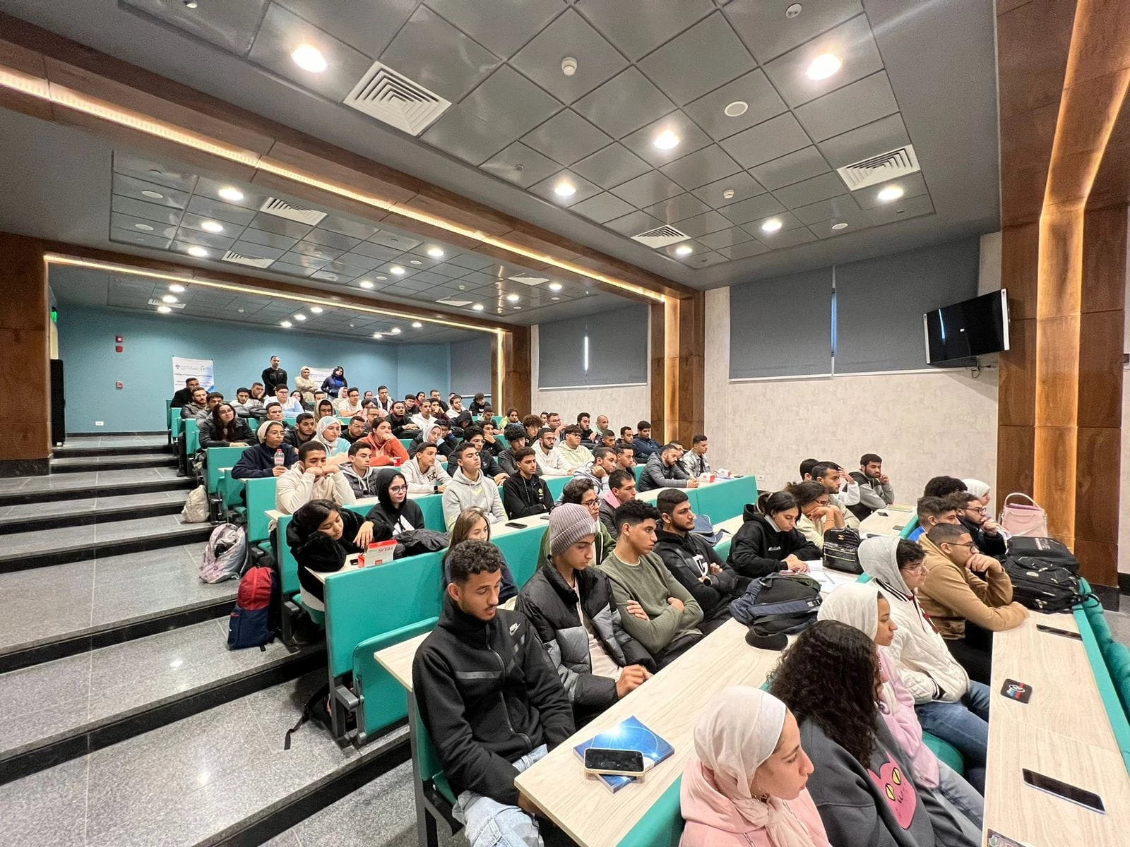 The College of Engineering and Technology organized an introductory seminar for the Formula Team in the presence of Professor Dr. Muhammad Mahmoud Abu Al-Azm, Dean of Student Affairs, on 12/6/2023.2